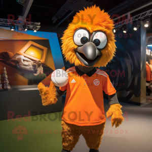 Oranje Emu mascotte kostuum...