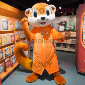 Oranje fret mascotte...