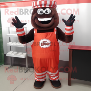 nan Bbq Ribs mascot costume character dressed with a Jumpsuit and Foot pads