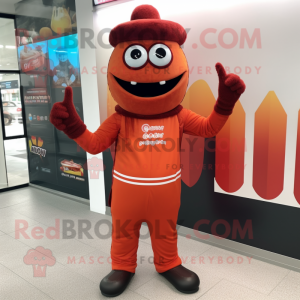 nan Bbq Ribs mascot costume character dressed with a Jumpsuit and Foot pads
