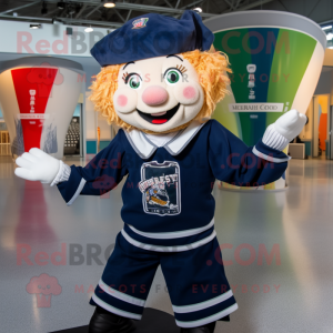 Navy Irish Dancer maskot...