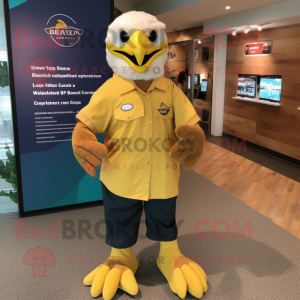 Gold Bald Eagle mascotte...