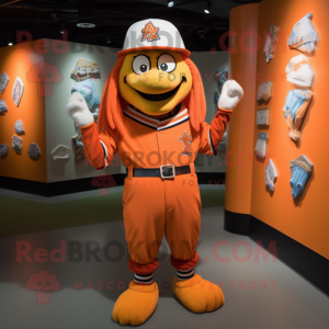 Oranje tovenaar mascotte...