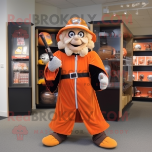 Oranje tovenaar mascotte...