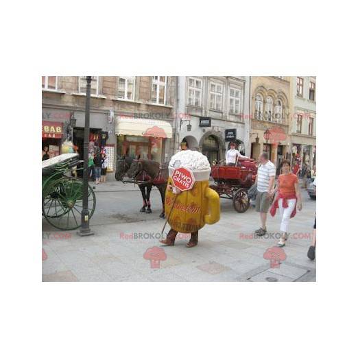Mascota de pinta de vaso de cerveza gigante - Redbrokoly.com