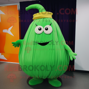 Lime Green Pumpkin mascotte...