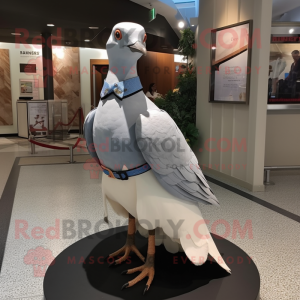 Vit Passenger Pigeon maskot...