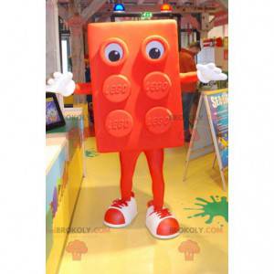 Mascotte Lego arancione gigante - Redbrokoly.com