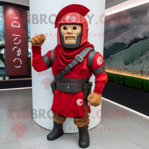 Röd Spartan Soldier...