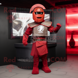 Postava maskota Red Spartan...