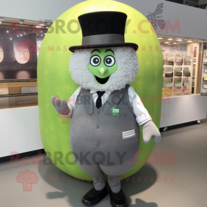 Grå melon maskot kostume...