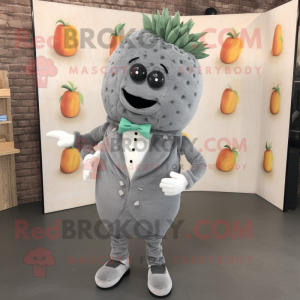 Grå melon maskot kostume...