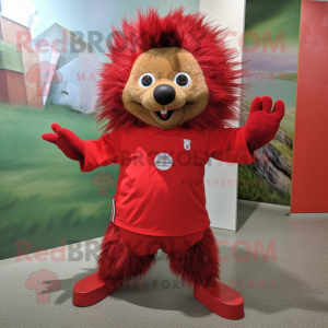 Red Porcupine mascotte...