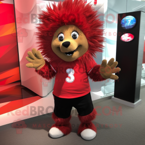 Red Porcupine mascotte...