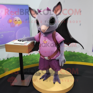 Lavender Fruit Bat mascotte...