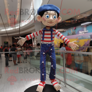 nan Tightrope Walker mascot costume character dressed with a Skinny Jeans and Headbands