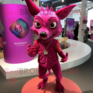 Magenta Chupacabra mascotte...