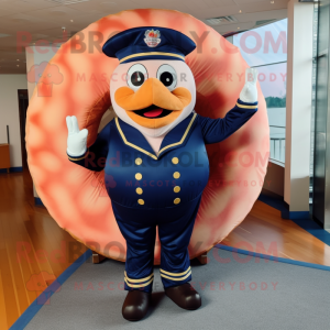 Navy Donut maskot kostume...