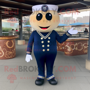 Navy Donut maskot kostume...