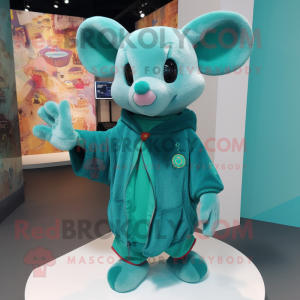 Turquoise Mouse mascotte...