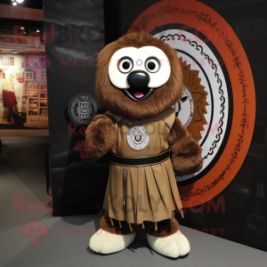 Brun Celtic Shield maskot...