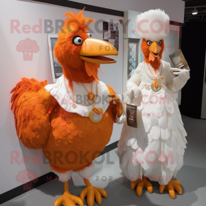 Orange Roosters maskot...