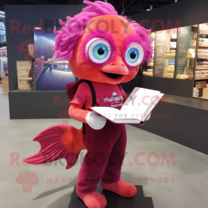 Magenta Goldfish mascotte...