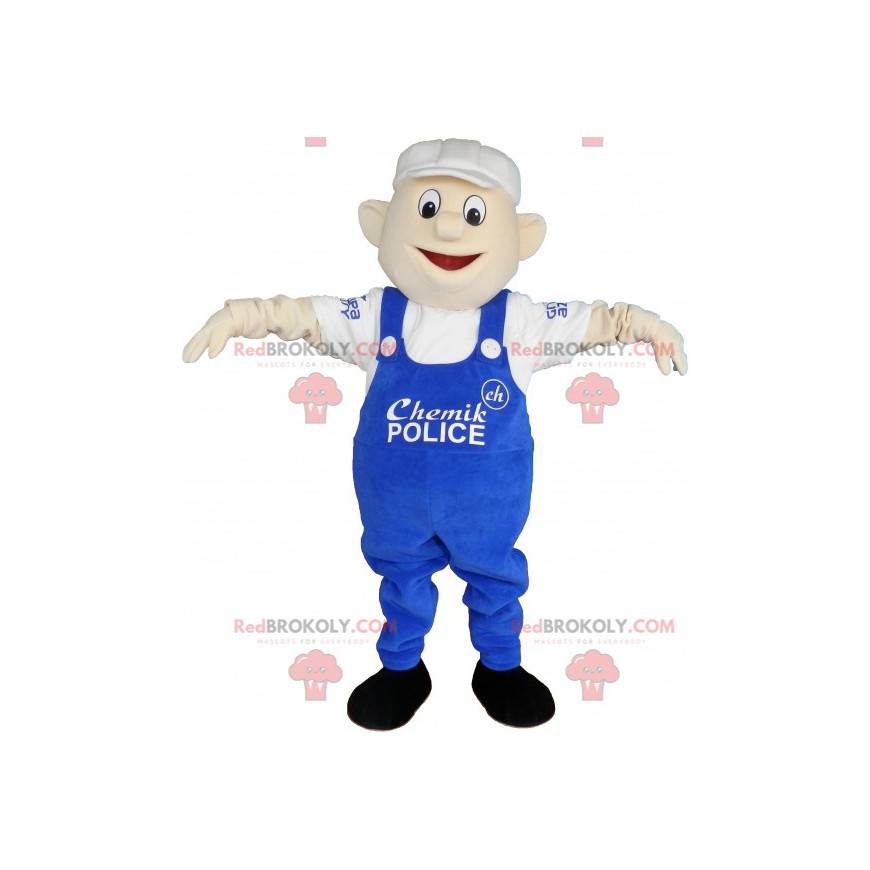Mann Maler Arbeiter Maskottchen in Overalls - Redbrokoly.com Mann Maler Arbeiter Maskottchen in Overalls - Redbrokoly.com