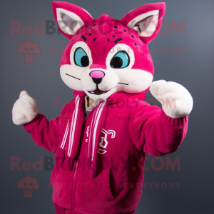 Magenta Bobcat mascotte...