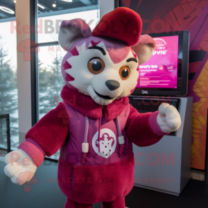 Magenta Bobcat mascotte...