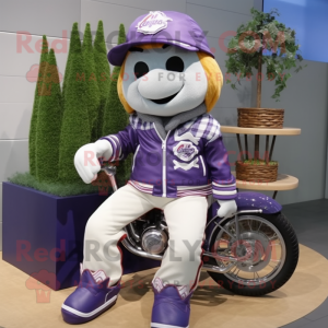 Lavendel honkbal mascotte...