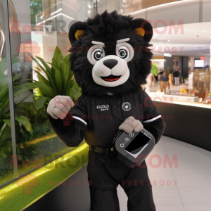 Black Lion maskot kostume...