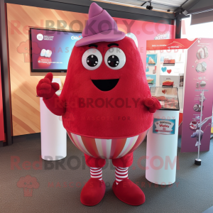 Red Ice Cream mascotte...