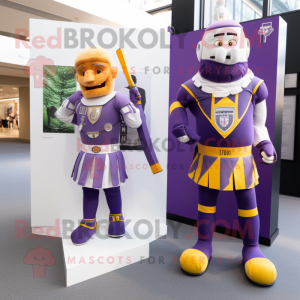 Lavendel Swiss Guard maskot...