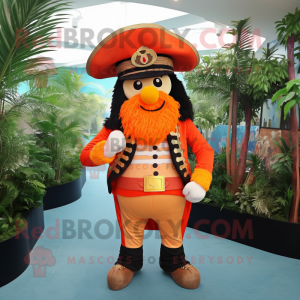 Orange Pirate mascotte...