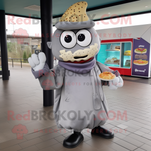 Grey Burgers maskot kostume...