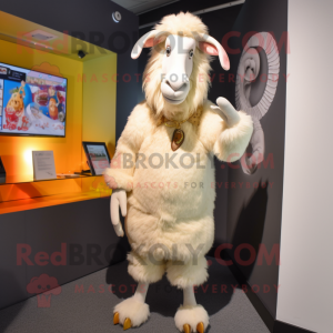 Crème Angora Goat mascotte...