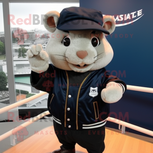 Navy hamster maskot drakt...