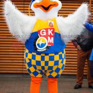 Kleurrijke vliegenier vogel meeuw mascotte - Redbrokoly.com