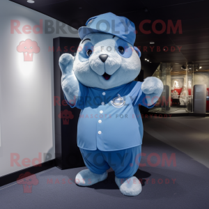 Blue Hamster mascotte...