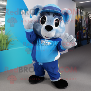 Blue Hamster mascotte...