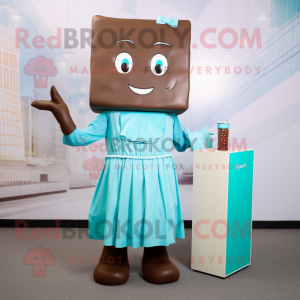 Cyan Chocolate Bars maskot...