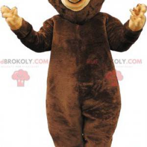 Mascotte d'ours brun en peluche - Redbrokoly.com