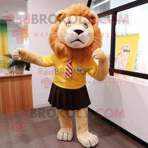  Lion maskot kostym...