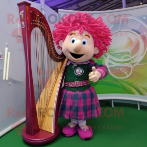 Magenta Celtic Harp...