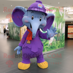 Purple Elephant maskot...