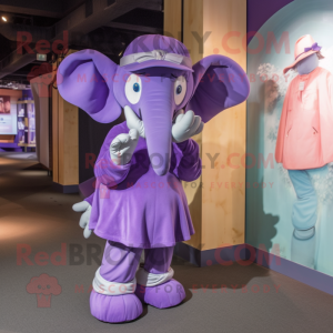 Purple Elephant maskot...