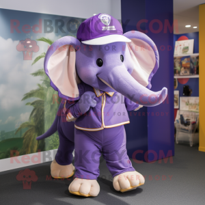 Purple Elephant maskot...