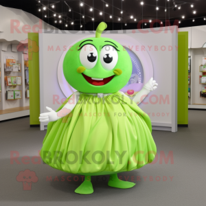 Lime Green Apple mascotte...