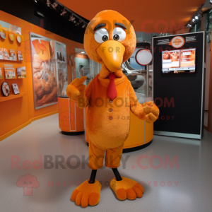 Orange Tyrkiet maskot...